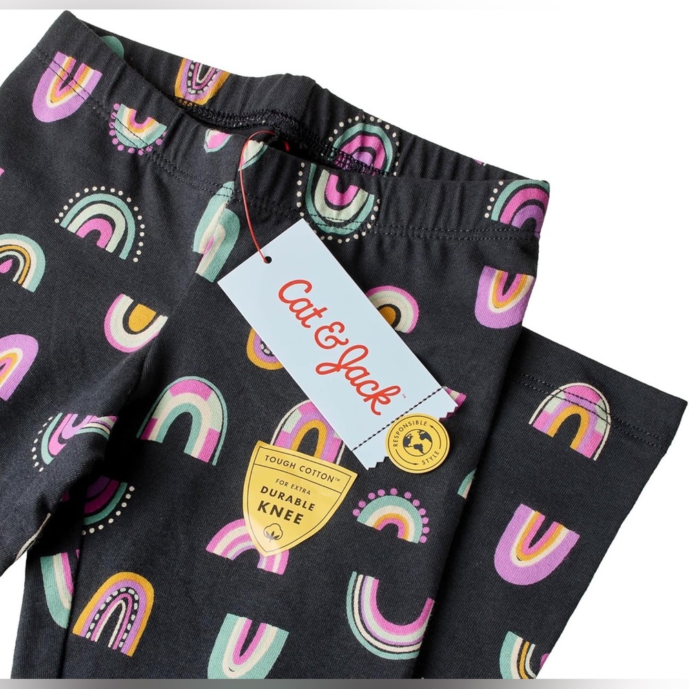 Cat & Jack Rainbow Print Leggings XXL girls